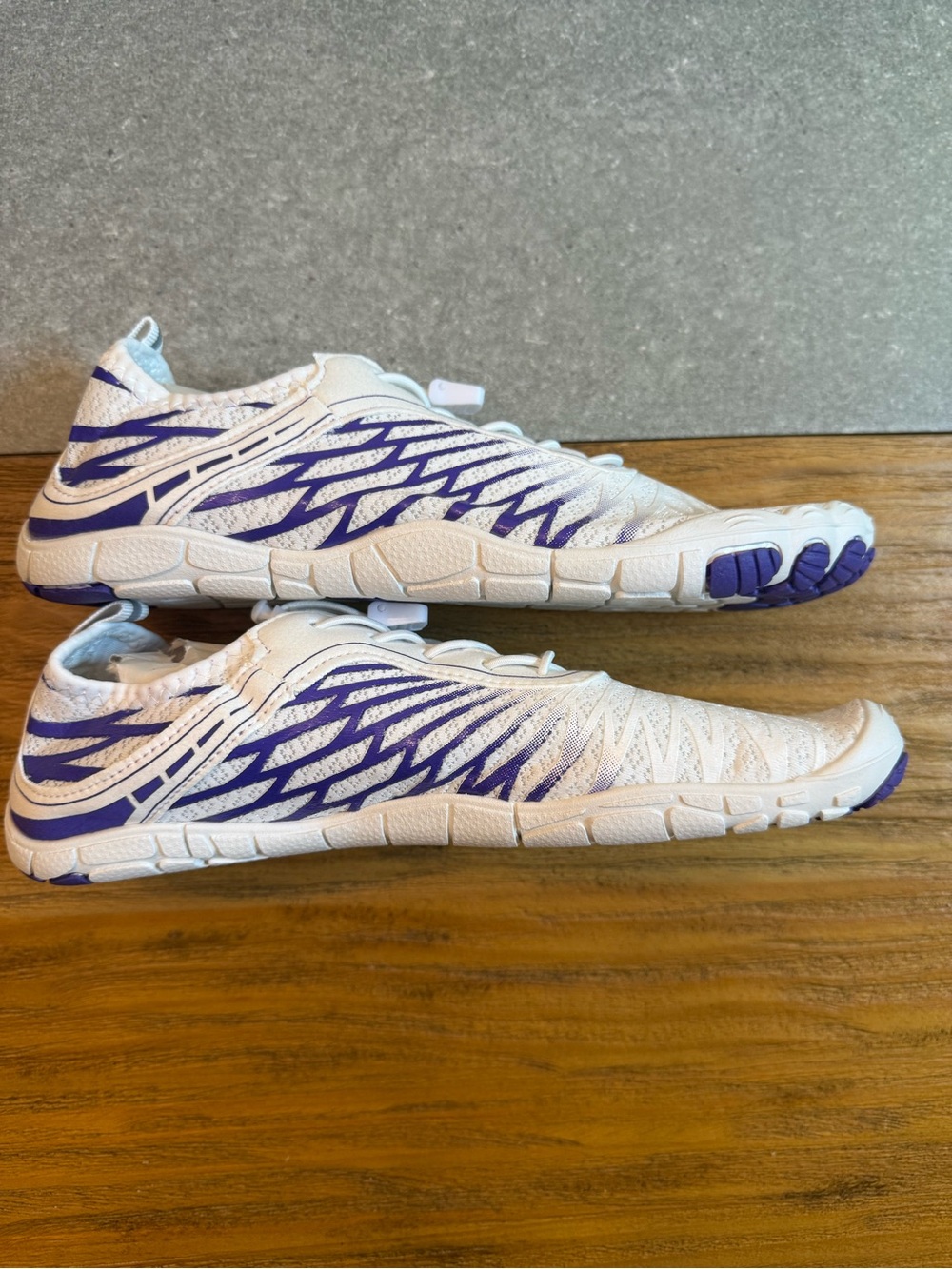 Hike Footwear HF LoraxPro Barefoot Shoes White Purple Zero Drop Wide Toe Size 10 - Picture 3 of 8
